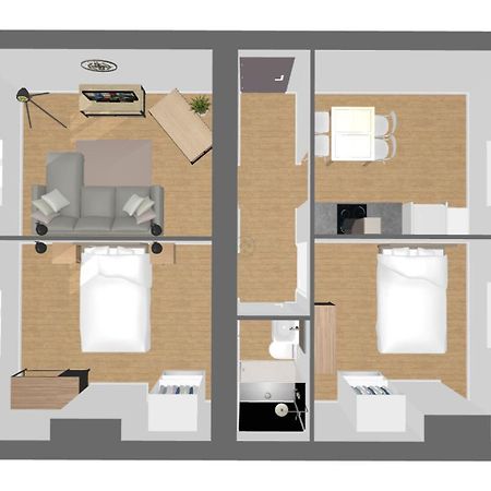 Suite Double Fabriques, 2 Bedrooms, Central, Parking Nearby, Self Checkin Nancy Exteriör bild